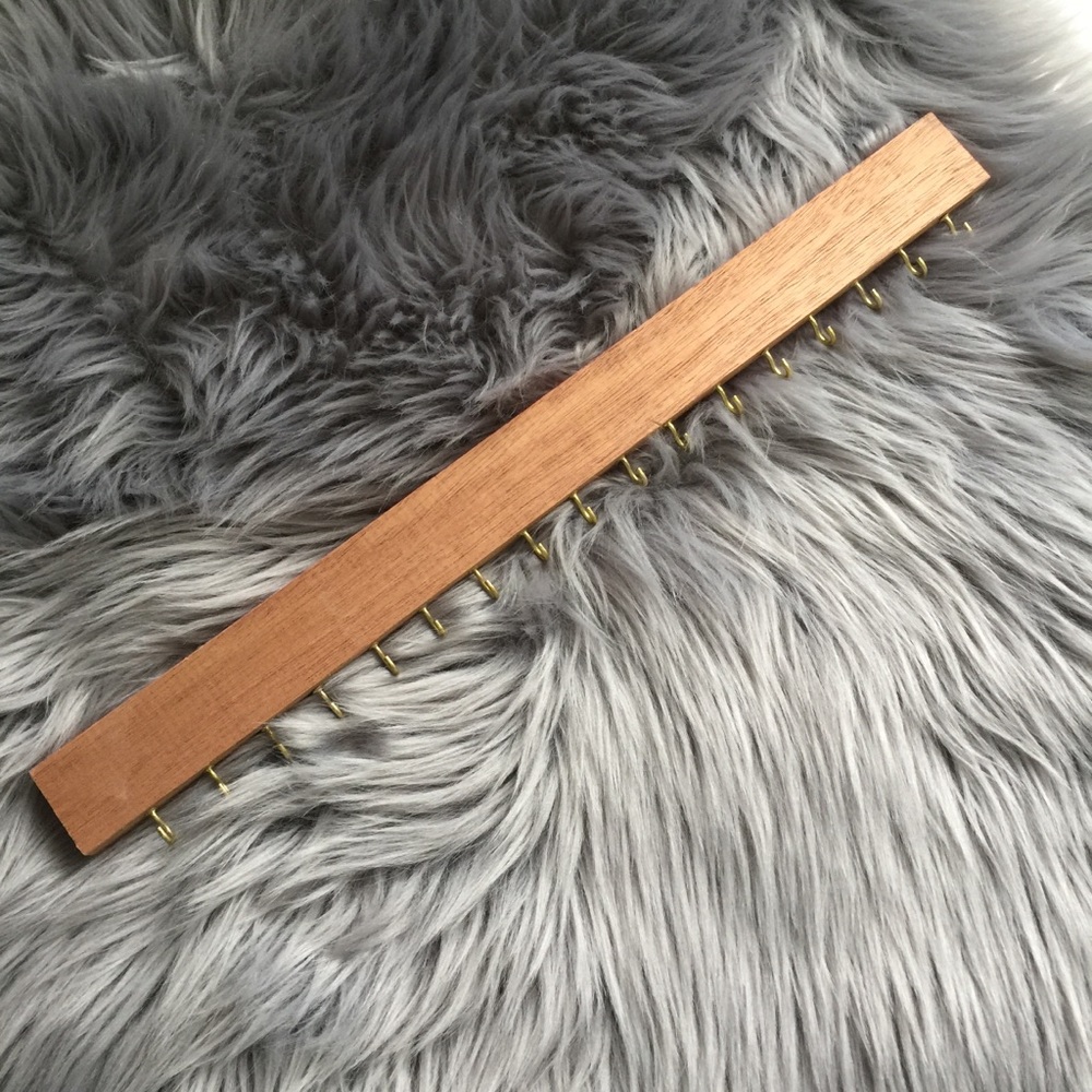 Handmade Solid Wood Necklace Jewelry Hanger - Picture 4 of 6